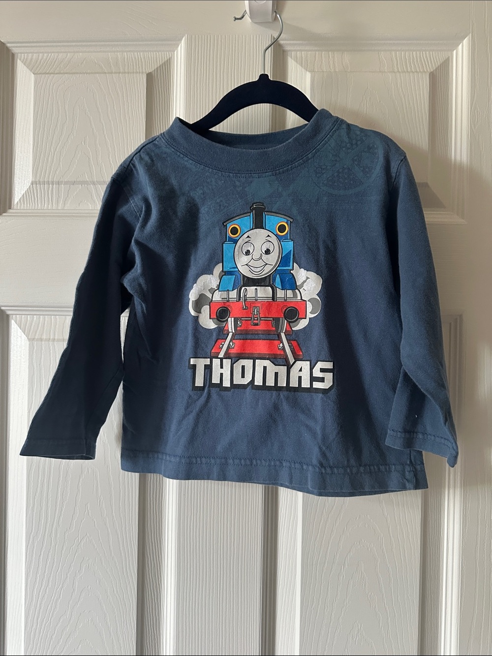 Thomas & Friends Dark Blue Long-Sleeve Tee with Thomas Engine Graphic 3T